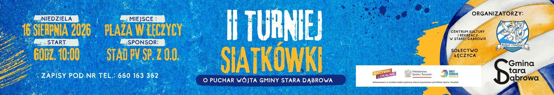 II Turniej Siatk&oacute;wki o Puchar W&oacute;jta Gminy Stara Dąbrowa