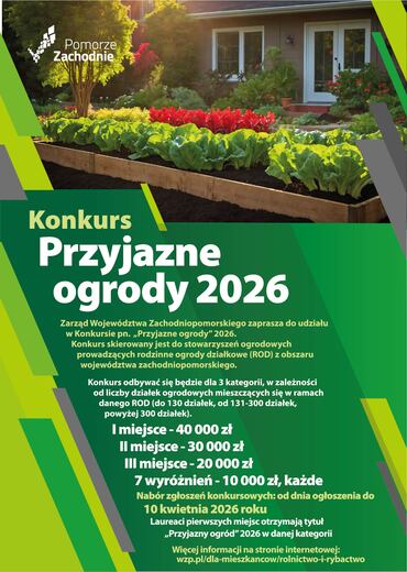 Kolejna edycja konkursu &bdquo;Przyjazne ogrody&rdquo; 2026