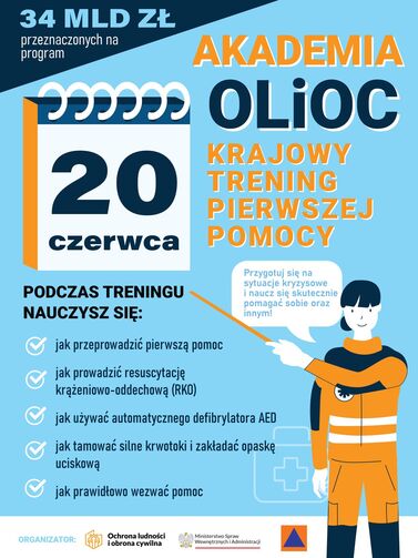 Naucz się ratować życie. Dołącz do pierwszego Krajowego Treningu Pierwszej Pomocy Akademii Ochrony Ludności i Obrony Cywilnej