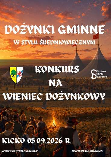 Konkurs na "Najpiękniejszą Koronę Dożynkową" 2026 r.