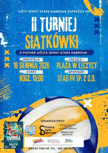 II Turniej Siatk&oacute;wki o Puchar W&oacute;jta Gminy Stara Dąbrowa