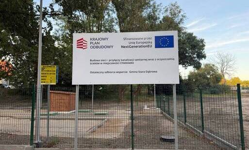 Zdjęcie do Budowa sieci i przyłączy kanalizacji sanitarnej wraz z oczyszczalnią ściek&oacute;w w miejscowości Chleb&oacute;wk
