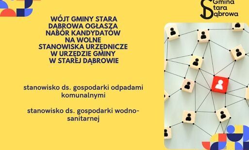 Zdjęcie do Nabory na wolne stanowiska urzędnicze w Urzędzie Gminy w Starej Dąbrowie