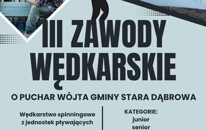 Zdjęcie do III Turniej w Wędkarstwie Spinningowym o Puchar W&oacute;jta Gminy Stara Dąbrowa już 12 września!