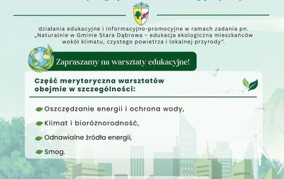 Zdjęcie do Naturalnie w Gminie Stara Dąbrowa - zajęcia edukacyjne dla mieszkańc&oacute;w