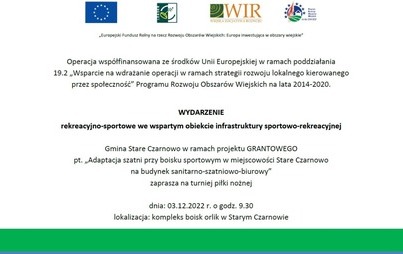 Zdjęcie do Turniej piłki nożnej w Starym Czarnowie