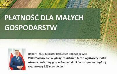 Zdjęcie do Ryczałt dla małych gospodarstw!