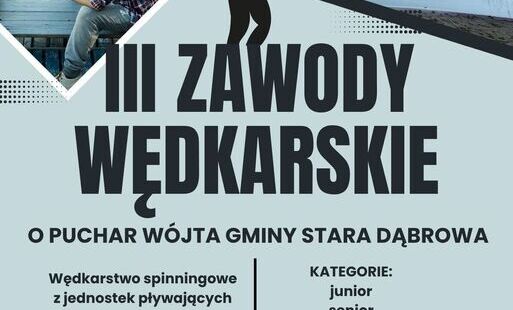 Zdjęcie do III Turniej w Wędkarstwie Spinningowym o Puchar W&oacute;jta Gminy Stara Dąbrowa już 12 września!