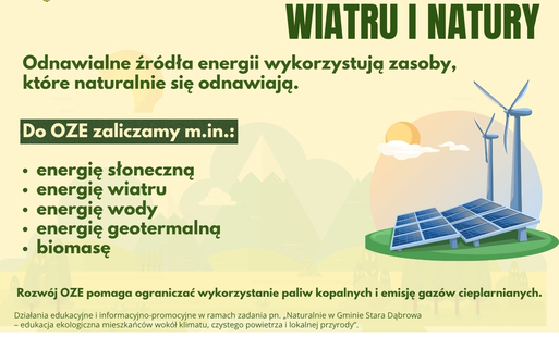 Zdjęcie do Energia ze słońca, wiatru i natury &ndash; odnawialne źr&oacute;dła energii