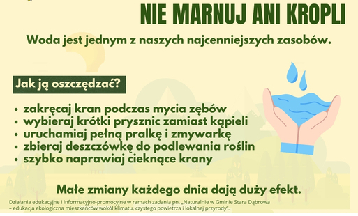 Zdjęcie do Woda &ndash; nie marnuj ani kropli